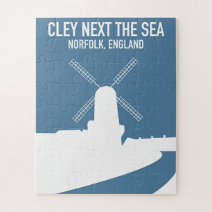 Quebra-cabeça Cartaz de viagem estilo vintage de Cley next the S
