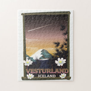 Quebra-cabeça Cartaz de viagem Vesturland Islândia