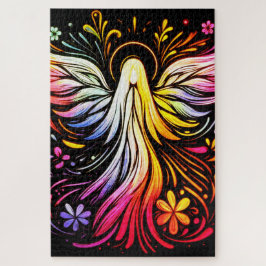 Quebra-cabeça Cartaz do Anjo Retro para Adultos 20x30 1014 peças