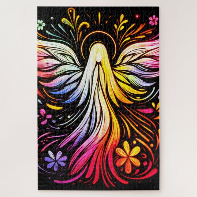 Quebra-cabeça Cartaz do Anjo Retro para Adultos 20x30 1014 peças (Vertical)