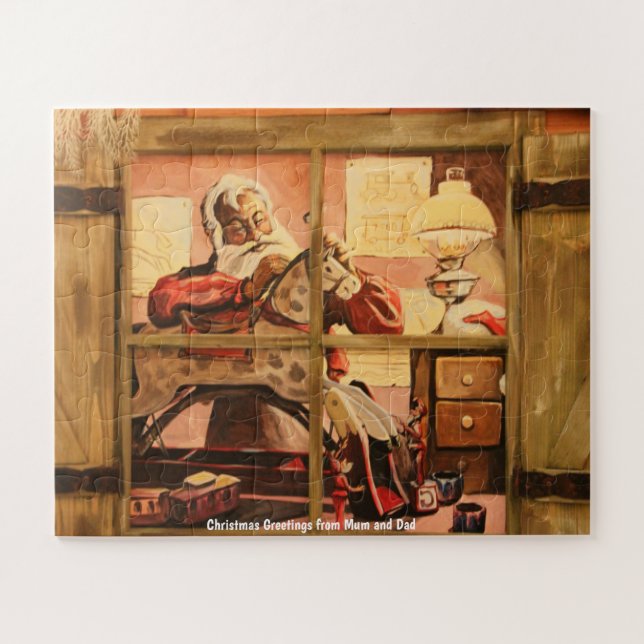 Quebra-cabeça Cartões de natal de Mãe e Pai (Horizontal)