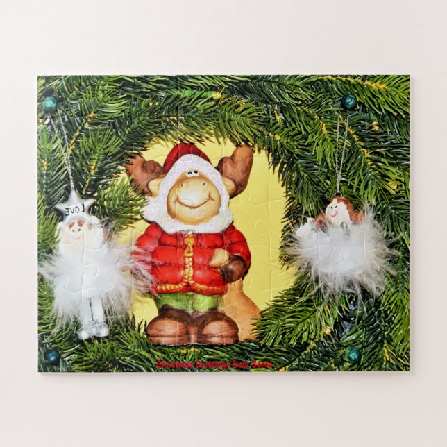 Quebra-cabeça Cartões de natal de Papais noeis (Horizontal)