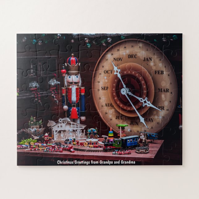 Quebra-cabeça Cartões de natal do vovô e da vovó (Horizontal)