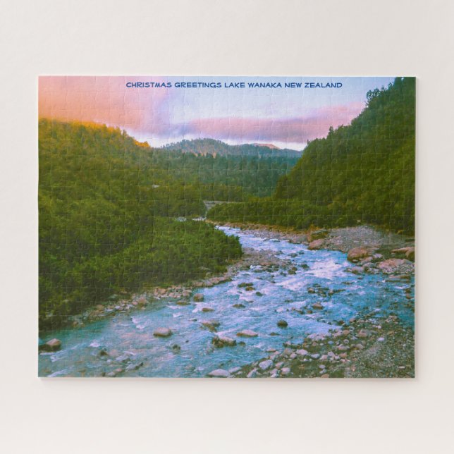 Quebra-cabeça Cartões de natal Lake Wanaka Nova Zelândia (Horizontal)