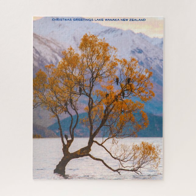 Quebra-cabeça Cartões de natal Lake Wanaka Nova Zelândia (Vertical)