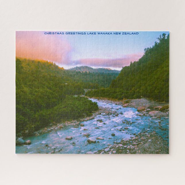 Quebra-cabeça Cartões de natal Lake Wanaka Nova Zelândia (Horizontal)