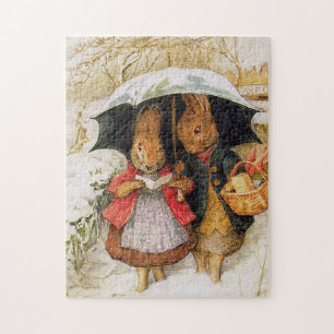 Quebra-cabeça "Cartões de natal" por Beatrix Potter