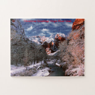 Quebra-cabeça Cartões de natal Virgin River Utah