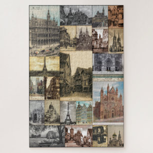 QUEBRA-CABEÇA CARTÕES POSTAIS ANTICOS CIRCA 1905-1915 EUROPA