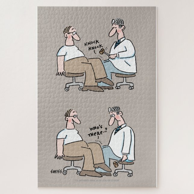 Quebra-cabeça Cartografia de Médico da Família Engraçado de Cuid (Vertical)