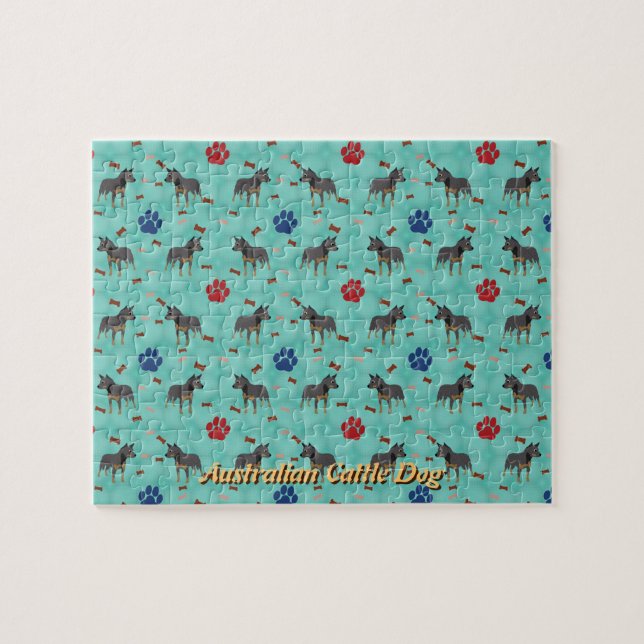 Quebra-cabeça Cartoon australiano Bovinos (Horizontal)