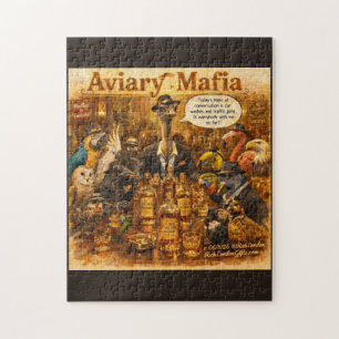 Quebra-cabeça Cartoon da Máfia Aviária – Humor da Família da Máf