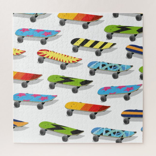 Quebra-cabeça Cartoon de skate. (Vertical)