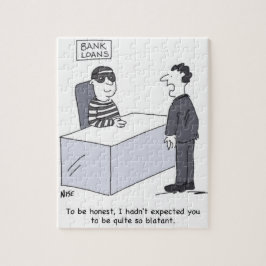 Quebra-cabeça Cartoon do Office do Gerente Bancário
