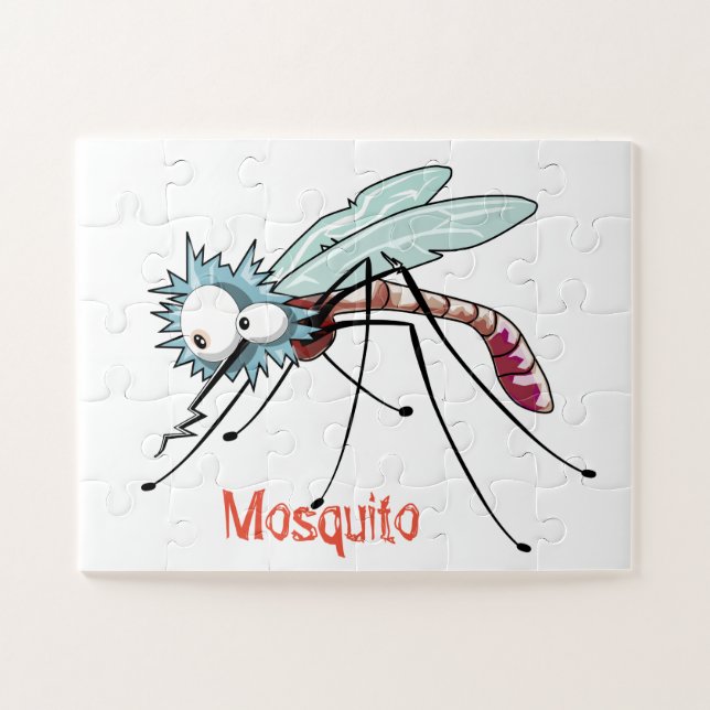 Quebra-cabeça Cartoon mosquito (Horizontal)