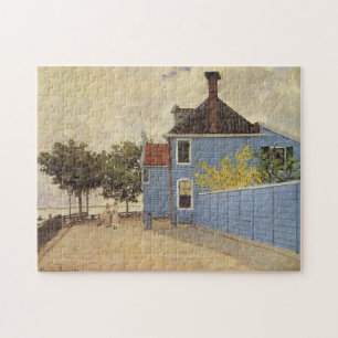Quebra-cabeça Casa Azul em Zaandam Monet de Belas Artes