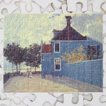 Quebra-cabeça Casa Azul em Zaandam, por Claude Monet<br><div class="desc">A Casa Azul em Zaandam (1871), de Claude Monet, é uma pintura de arte impressionista vintage que apresenta uma casa azul. Uma família está descendo a rua perto das casas em um bairro tranquilo. A casa era uma cerca e está numa rua com uma árvore alinhada num dia nublado nos...</div>