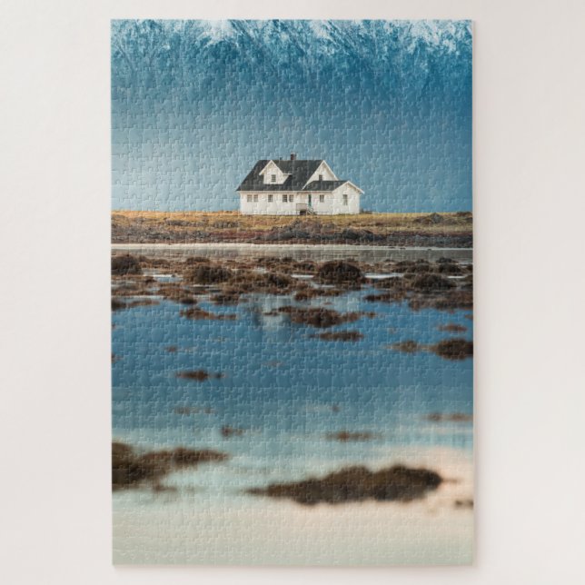 Quebra-cabeça Casa de Campo na Noruega (Vertical)