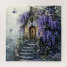 Quebra-cabeça Casa de Contos de Fadas com Wisteria Roxa