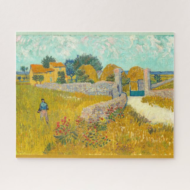 Quebra-cabeça Casa de fazenda na Provença Vincent Van Gogh 1888 (Horizontal)