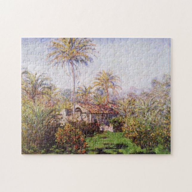 Quebra-cabeça Casa de jardineiro em Bordighera Monet Fine Art (Horizontal)