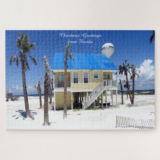 Quebra-cabeça Casa de Praia na Flórida Jigsaw Puzzle (Horizontal)