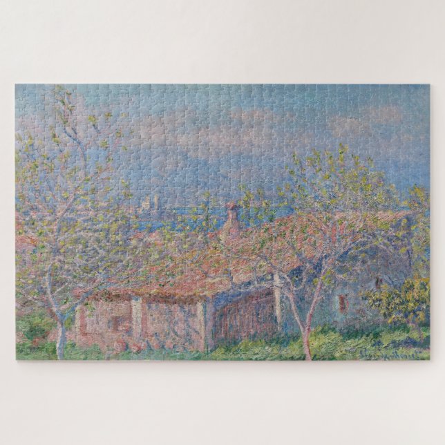 Quebra-cabeça Casa do Jardineiro de Claude Monet em Antibes (188 (Horizontal)