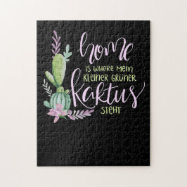 Quebra-cabeça Casa É Onde Meus Suculentos Estão