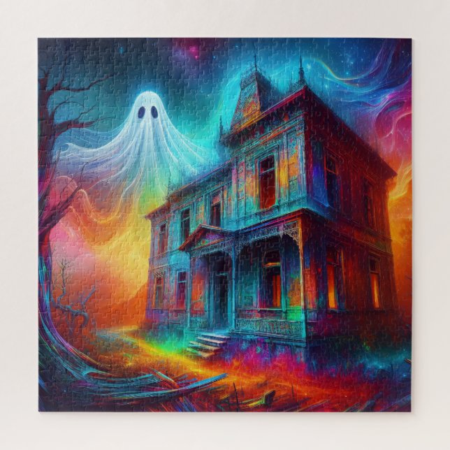 Quebra-cabeça Casa Fantasma e Assombrada (Vertical)