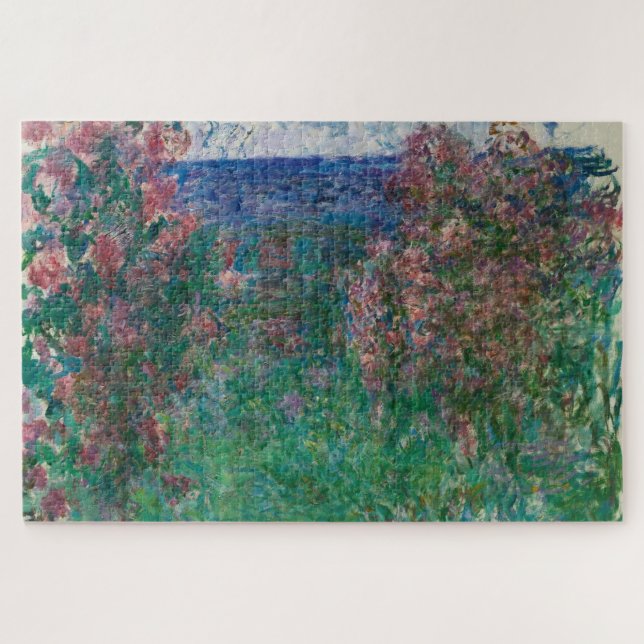 Quebra-cabeça Casa nos Rosas, Monet (Horizontal)
