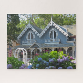 Quebra-cabeça Casa Vitoriana em Azul - Martha's Vineyard