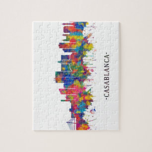 Quebra-cabeça Casablanca Marrocos Skyline