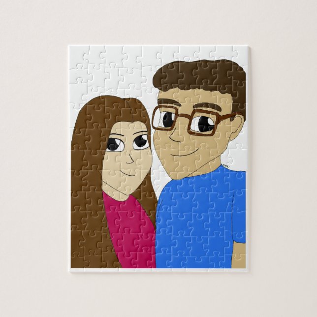 Quebra-cabeça Casal chibi (Vertical)