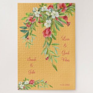 Quebra-cabeça Casal Tuscan Personalizado Amor e Bom