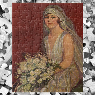 Quebra-cabeça Casamento Antigo, Retrato Nupcial de Noiva Vitoria