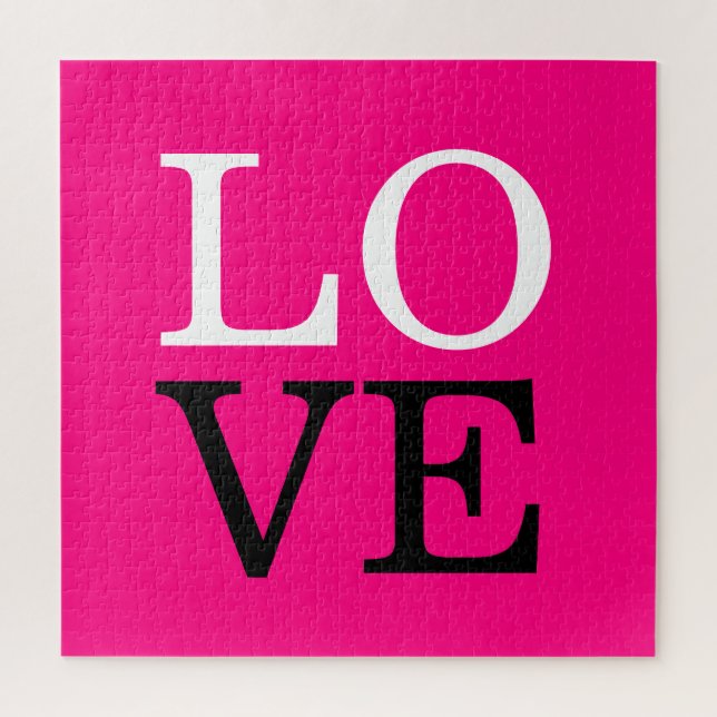 Quebra-cabeça Casamento de Amor com Fundo de rosa (Vertical)