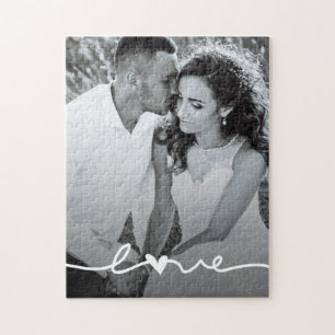 Quebra-cabeça Casamento de Script de Amor Personalizado