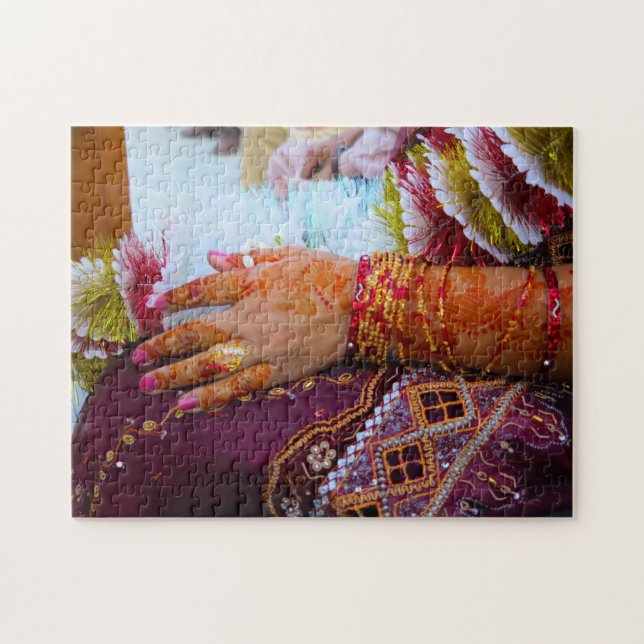 Quebra-cabeça Casamento Hunza Paquistão. (Horizontal)