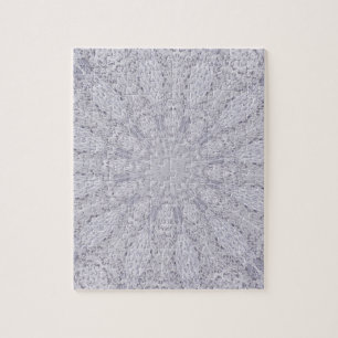 Quebra-cabeça Casamento Lace Branco Mandala Caleidoscópio Abstra