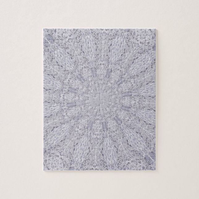 Quebra-cabeça Casamento Lace Branco Mandala Caleidoscópio Abstra (Vertical)