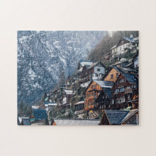 Quebra-cabeça Casas construídas na Montanha Snowy