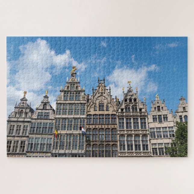 Quebra-cabeça Casas da Guilda Grote Markt Antuérpia (Horizontal)
