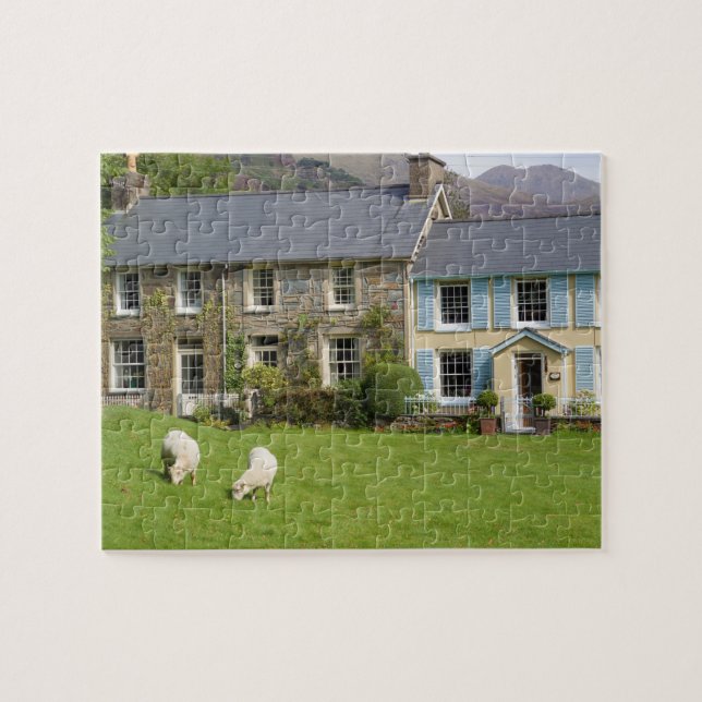 Quebra-cabeça Casas de campo, Beddgelert, Gwynedd, País de Gales (Horizontal)