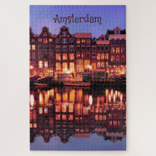 Quebra-cabeça Casas de Linha de Amsterdã no Canal
