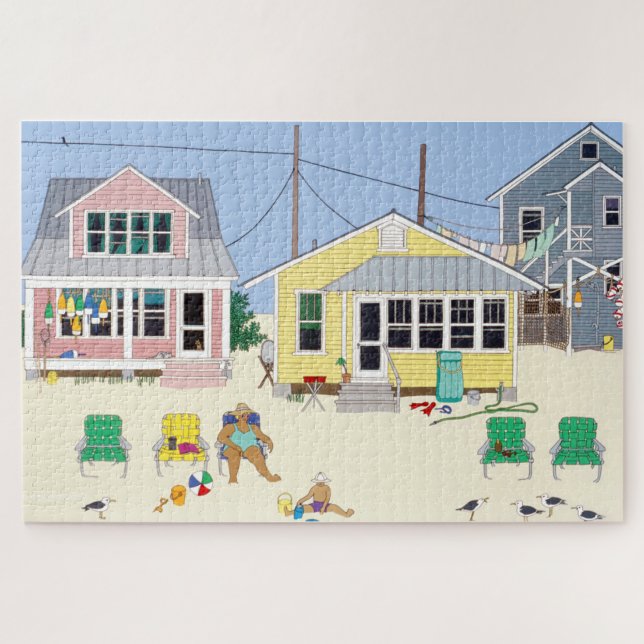 Quebra-cabeça Casas de Praia (Horizontal)