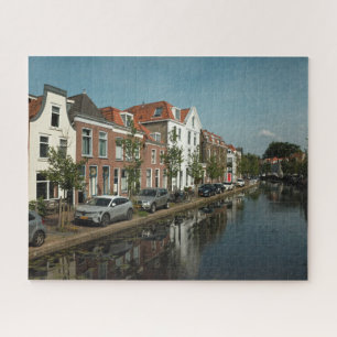 Quebra-cabeça Casas do Canal Holandês em Delft, Países Baixos