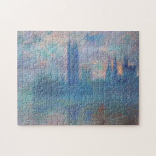 Quebra-cabeça Casas do Parlamento (Londres), Monet (Horizontal)