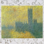Quebra-cabeça Casas do Parlamento, Stormy Sky, por Claude Monet<br><div class="desc">Casas do Parlamento, Stormy Sky (1904), apresentada por Claude Monet, é uma pintura arquitetônica de arte do impressionismo antigo. As Casas Britânicas do Parlamento com Big Ben no rio Tâmisa em Londres, Inglaterra em silhueta num dia tempestuoso. Monet pintou uma série de pinturas do Palácio de Westminster, lar do Parlamento...</div>