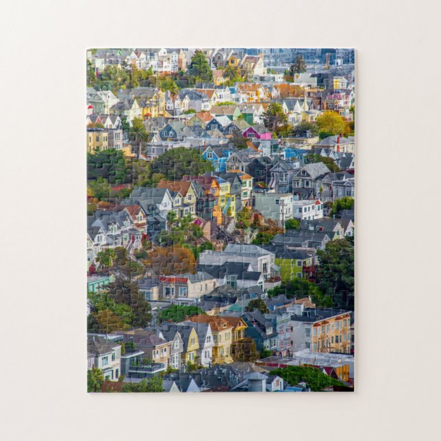 Quebra-cabeça Casas em Noe Valley (Vertical)