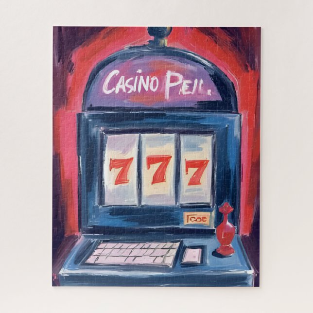 Quebra-cabeça Casino Slot Machine Painting (Vertical)
